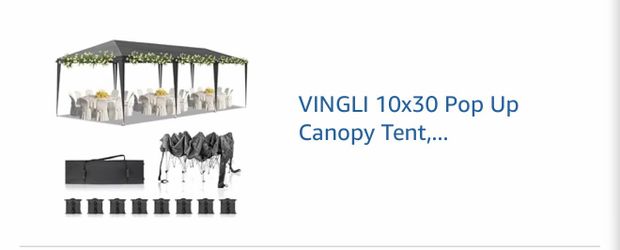 10 x 30 pop up gazebo tent
