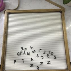 Framed Letter Board 