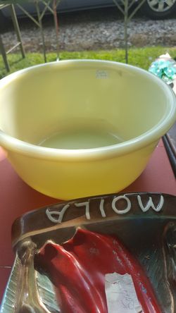 Custard glass mixing bowl