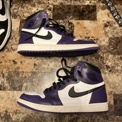 Jordan 1 Court Purple 2.0 2020 Size 10 Used