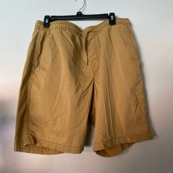 Volcom drawstring shorts khaki size XL