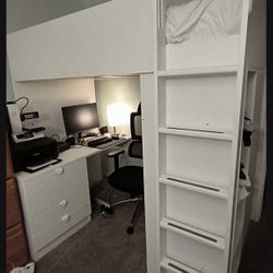 Bunk Bed With Office Desk And Closet 