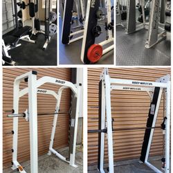 Gym Equipment, Olympic Weight Plate Bench, Chest, Smith Machines Home Leg Press Dumbbell Rack Power Squat Curl Extension Bar