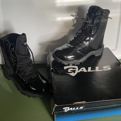 Glossy Tactical Boots