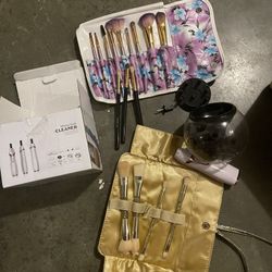 Makeup Brushes And Cleaner