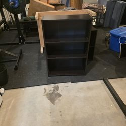 Small Black 3-Shelf Bookcase