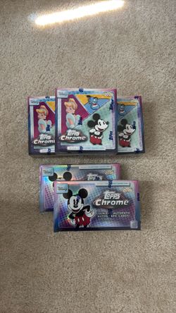 2026 Topps Chrome Disney Hobby and Mega Boxes $500/$90