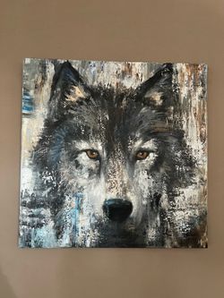 Original Bruce Marion Wolf Painting