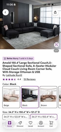 Black couches