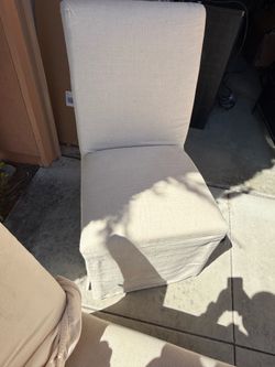 Light Cream Upholstered Chair (3 pieces i have)
