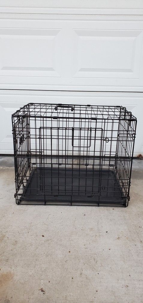 Small Double Door Wire Dog Crate