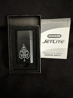 NEW-Ace Of Spades, Jet Lite Ronson Butane Torch Lighter