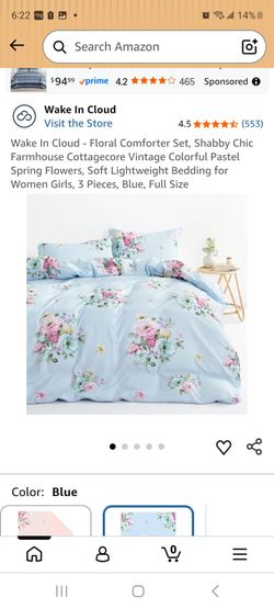 Wake In Cloud Floral Comforter Set Full Size