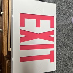 Exit sign