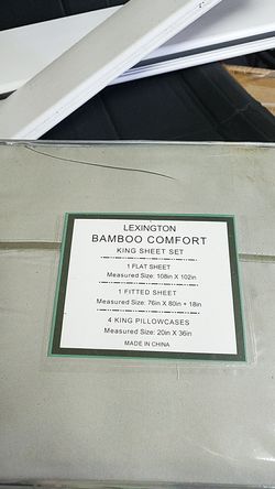 Bamboo sheets