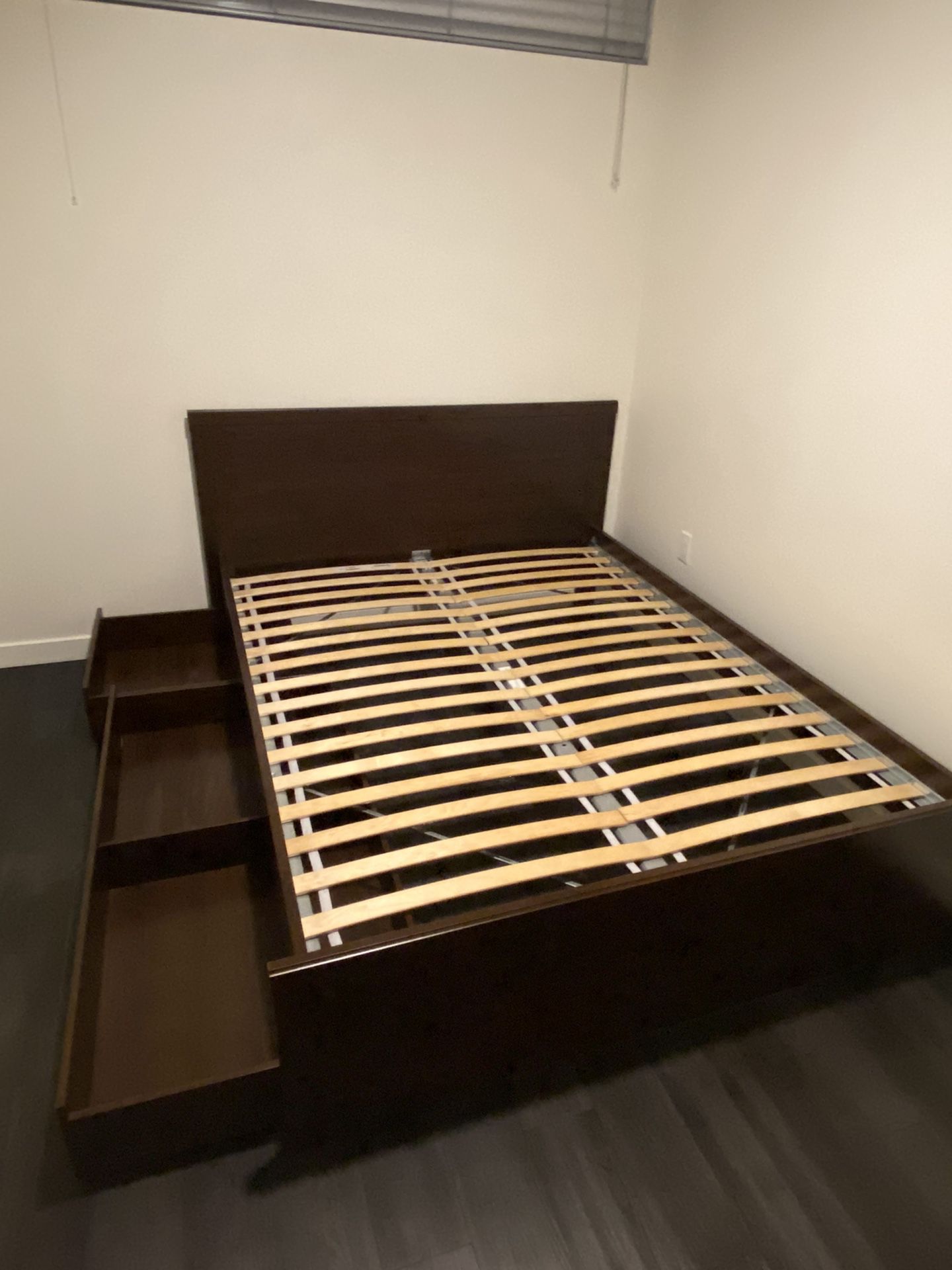 Queen Size Brown IKEA Bed Frame