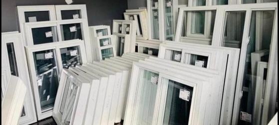 White Vinyl Windows Lot — Various Sizes