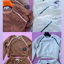 Madden girlsherpa 2 piece crop.