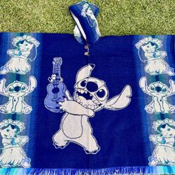 Stitch Adult Size Alpaca Poncho