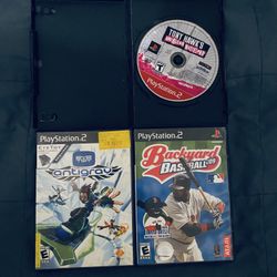 Sony PlayStation 2 PS2 game lot of 3 Tony Hawks American wasteland Backyard Baseball 09 Antigrav fully functional