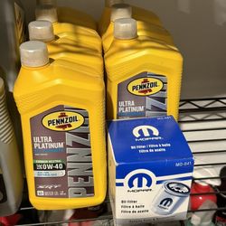 Pennzoil And OEM Mopar Filter Dodge/Charger/Challenger/Chrysler 300