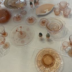 Vintage Pink Glassware
