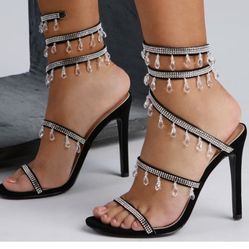 Spiral Crystal Heels 