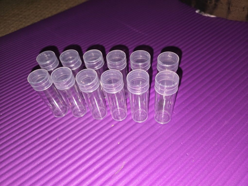 12 Whitman Dime Coin Tubes
