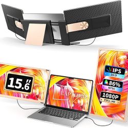 LIKE-NEW 15.6" Dual Screen Monitors for Laptop