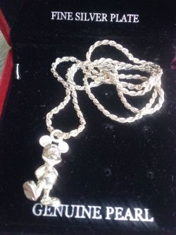 Disney.925 Mickey mouse necklace & pendant