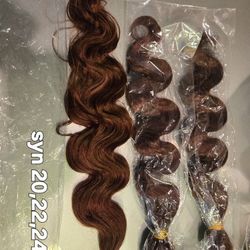 Synthetic Hair Bundles 20,22,24