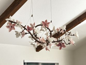 Custom Cherry Blossom Flower Chandelier Designer Spec