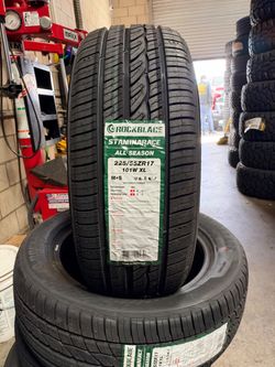 225/55r17 rockblade installation and balance include