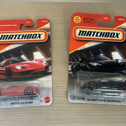 Matchbox Porsche 918 Spyder Corvette Z06