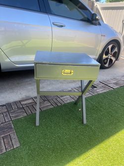 Gray side table