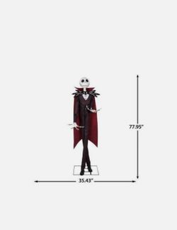 6.5ft animated KD-Jack Skellington as Vampire Disney