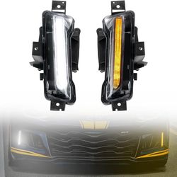 LED Daytime Running Turn Signal Fog Lights for 2016-2020 Chevy Camaro ZL1/2016-2018 Chevy Camaro LT/2017-2018 Chevrolet Camaro LS RS DRL 