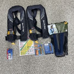 Life jackets inflatable and none inflatable