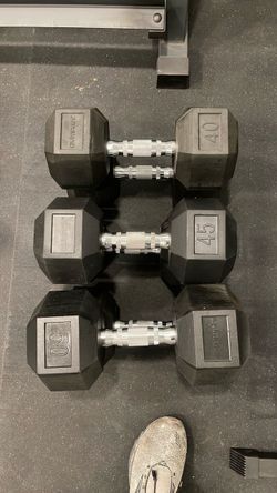 Gympak Hex Dumbbells Set 40, 45, 50 lbs