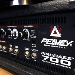 Peavey Firebass 700 Watt Bass Head Amplification AMP Amplifier Made in USA black