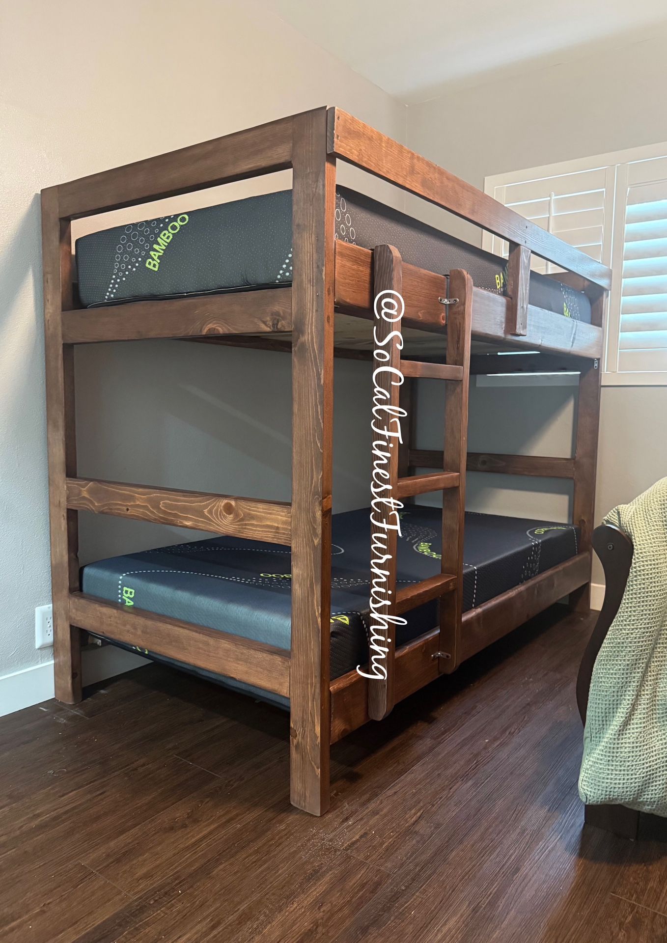 Twin Bunk Bed With Mattresses More Colors Available