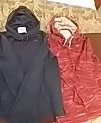 2 Mens Hollister Large Pull Over Sweaters with Hoods
