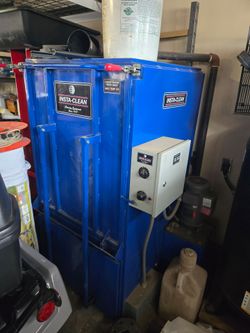 Insta-clean parts washer & compressor.