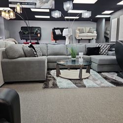 Three Piece U Shape Sectional Brand New. Two Locations To Serve You No Interest Financing