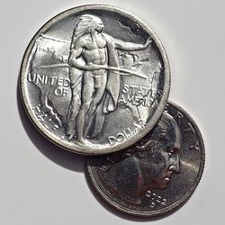 1933 Oregon Trail Half Dollar Commemorative Coin 