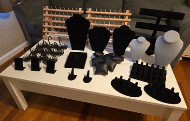 Necklace busts, ring holders, earrings stands and so much more!