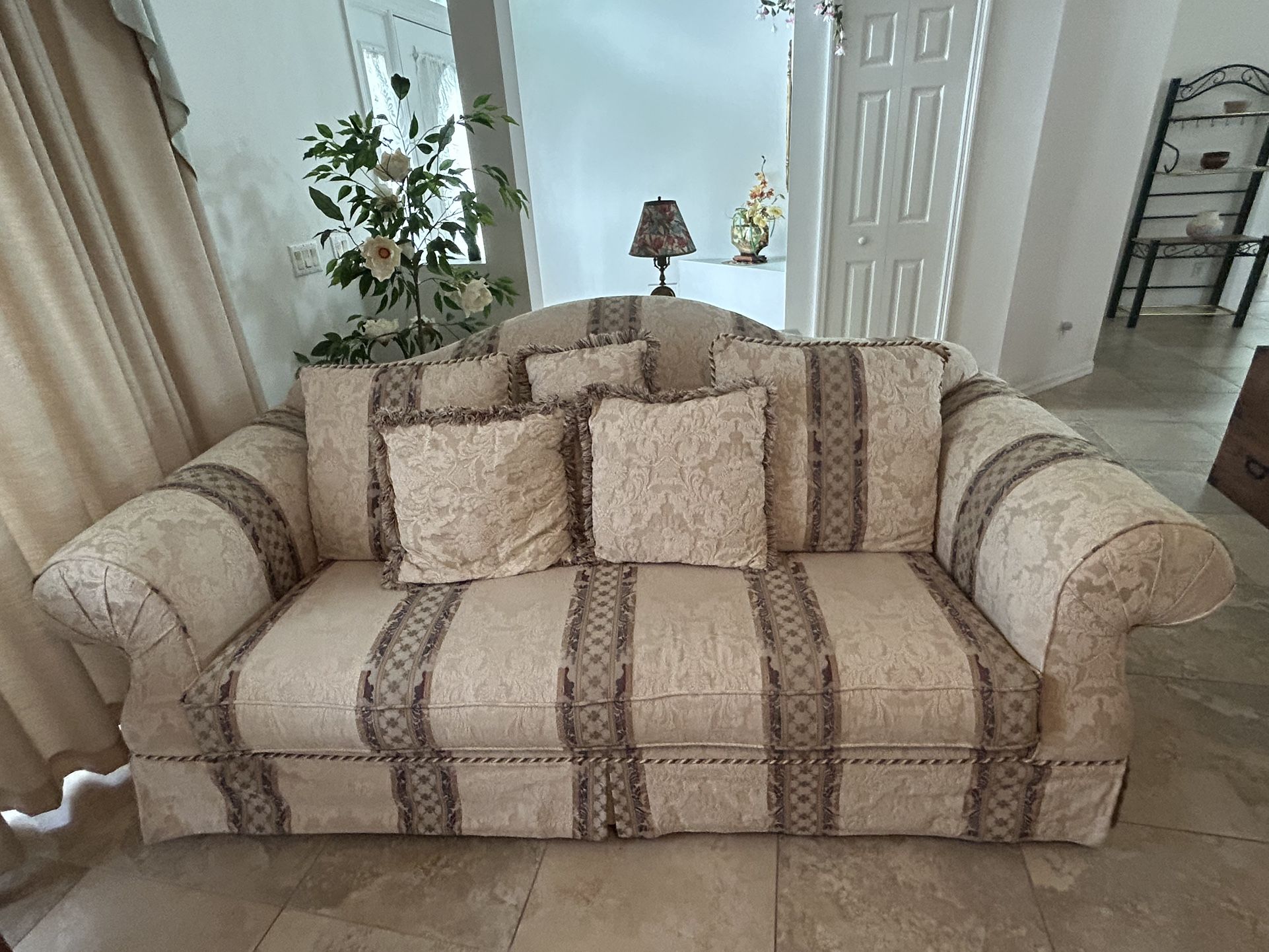 Two Couch Combo! Loveseat And Fold Out Bed