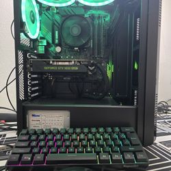 Gaming pc ryzen 5 3400g, gtx 1650 super, 16 gb ram, ssd, hdd, wifi, keyboard and mouse 