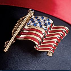 Stauer Old Glory American Flag Pin