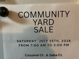 End to end cul de sack garage sale